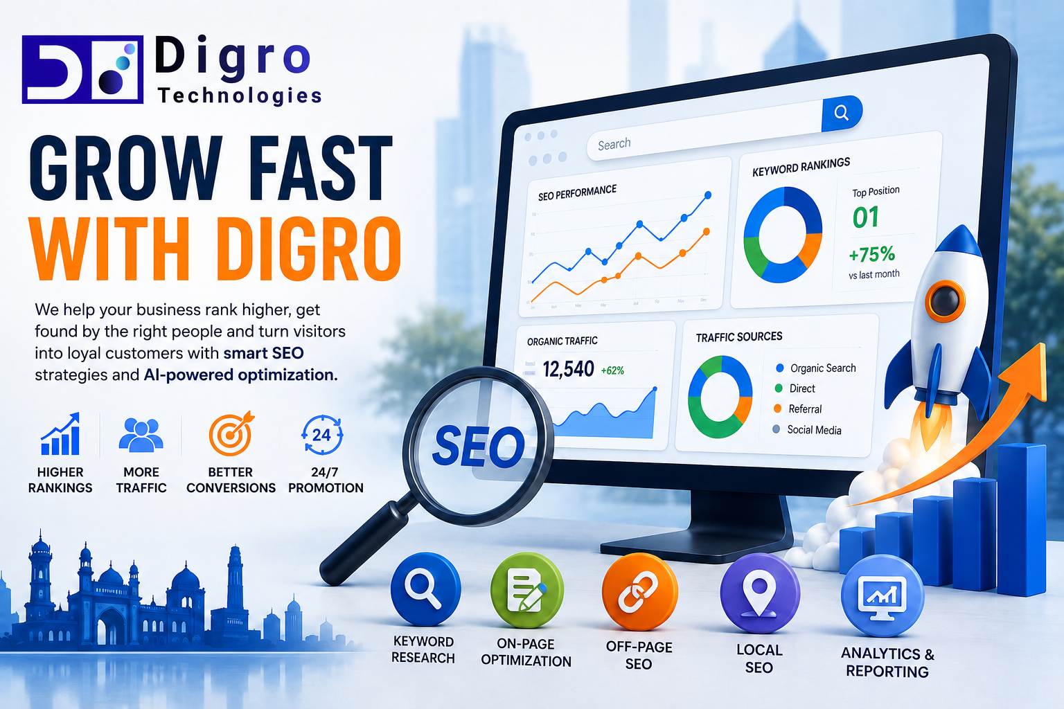 Digital marketing agency offering SEO in Chandigarh