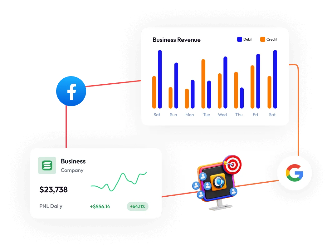 digital marketing design element background
